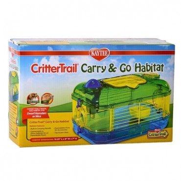 Kaytee Critter Trail Carry and Go Habitat - Mini 1 - 12.25 in. L x 8 in. W x 7 in. H