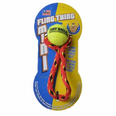 Petsport Tuff Ball Fling Thing Dog Toy - Mini - 1.8 in. Ball - 4 Pieces