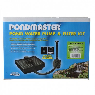 Pond master Garden Pond Filter System Kit - Model 1250 - 250 GPH - Up to 600 Gallons
