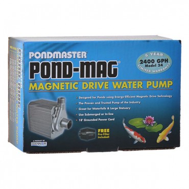 Pond master Pond-Mag Magnetic Drive Utility Pond Pump - Model 24 - 2400 GPH