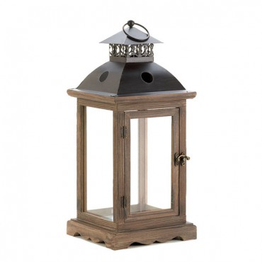Monticello Wood Lantern (L)