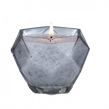 Moonstone Jewel Glass Candle