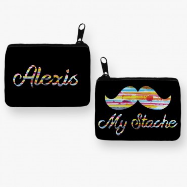 My Stache Personalized Coin Purse