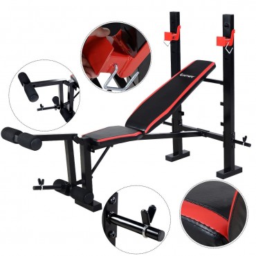 Adjustable Weight Lifting Flat Incline Bench