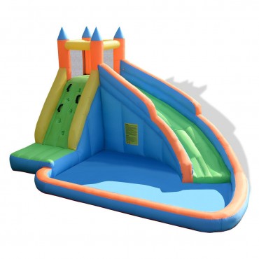 Inflatable Mighty Bounce House Jumper With Water Slide