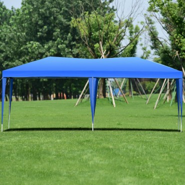 10 Ft. x 20 Ft. EZ POP UP Gazebo Wedding Party Event Tent Folding Canopy