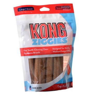Kong Stuffn Ziggies - Adult Dogs - Original Recipe Large - 8 oz