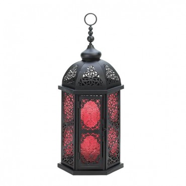 Paprika Tall Moroccan Lantern