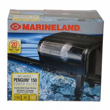 Marin eland Penguin Bio Wheel Power Filter - Penguin 150 B - 150 G P H - 30 Gallon Tank