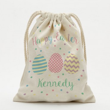 Personalized Happy Easter Drawstring Sack