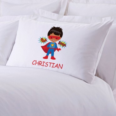 Personalized Kids Character Superhero Pillowcase