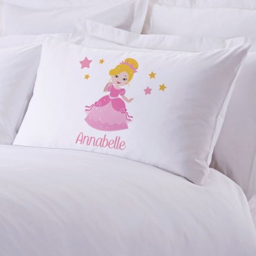 Personalized Kids Princess Character Pillowcase