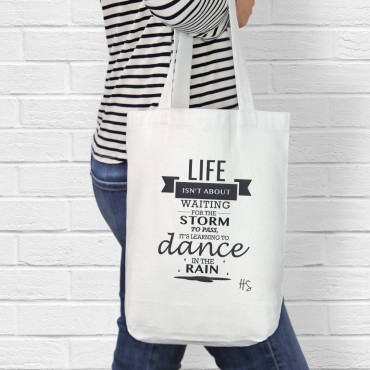 Personalized Life Lesson Cotton Tote Bag