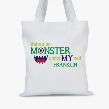 Personalized Monster Kids Tote Bag