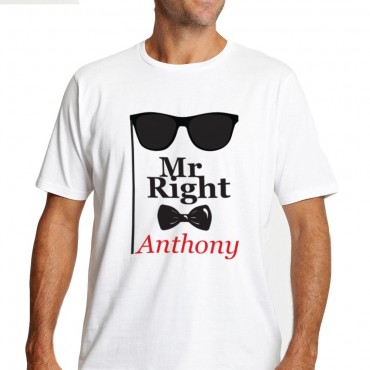 Personalized Mr. Right T-Shirt