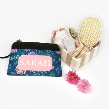 Personalized Relaxation Cosmetic Bag Gift Basket