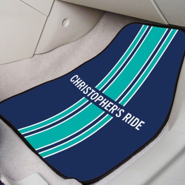 Personalized Stripe Front Car Mat
