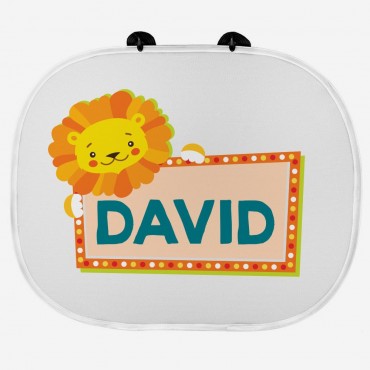 Personalized Sunshade Guard with 2 Suction Cups for Kids