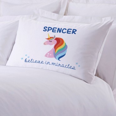 Personalized Unicorn Pillowcase
