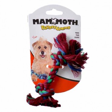 Flossy Chews Colored Rope Bone - Petite - 10 Pieces