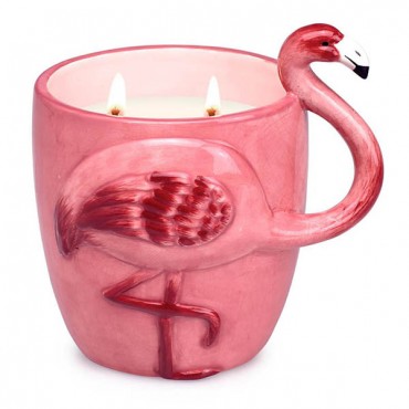 Pink Flamingo Candle Cup