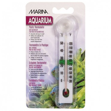 Marina Plastic Thermometer with Suction Cup - Plastic Thermometer with Suction Cup - 5 Pieces