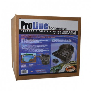 Pond master Pro line 5000 Waterfall and Biological Filter - Ponds up to 5,000 Gallons - For use with Pumps 1,200 - 5,000 GPH