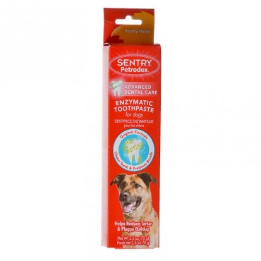 Petrodex Enzymatic Toothpaste for Dogs and Cats - Poultry Flavor - 2.5 oz