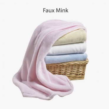 Personalized Plush Monogram Baby Blanket