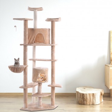 80 In. Cat Tree Condo Furniture Pet House