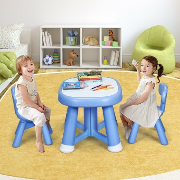 Kids Table And 2 Chair Set W / Storage Bins