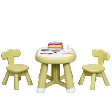 Kids Table And 2 Chair Set W / Storage Bins