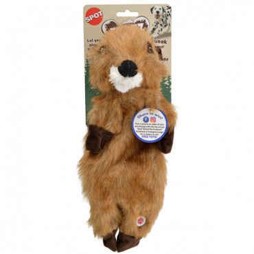 Spot Furzz Beaver Dog Toy - Regular - 13.5 in. - 1 Count - 2 Pieces