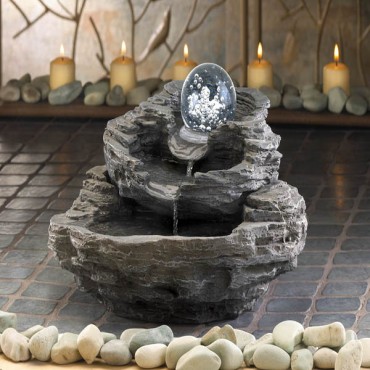Rock Design Desk Fountain