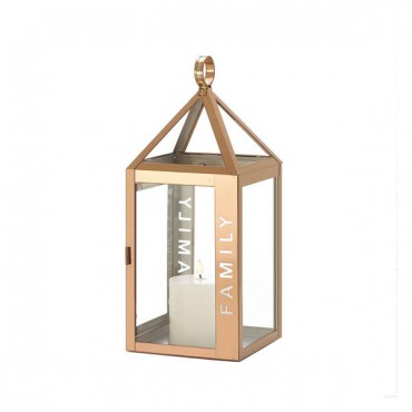 Rose Metal Frame Family Lantern