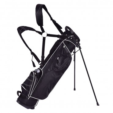 Golf Stand Cart Bag W / 4 Way Divider Carry Organizer Pockets