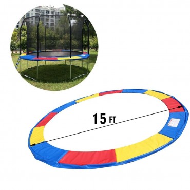 Colorful Safety Round Spring Pad Replacement Cover For 15 Ft. Trampoline