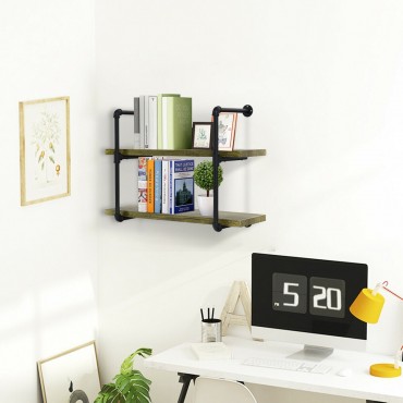 Rustic Pipe Shelving Vintage Industrial Pipe Wall Shelf