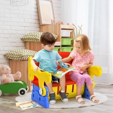 3-In-1 Multifunction Armchair Toddler Seat Kids Learning Table