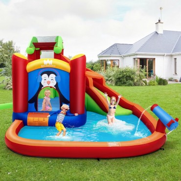 Inflatable Slide Bouncer And Water Park Bounce House
