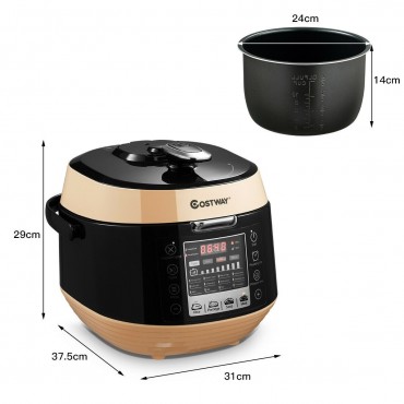 12-In-1 Multi-Use Programmable Pressure Cooker Non-Stick Pot