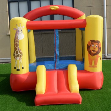 Inflatable Jumping Bounce House With Animal Patterns