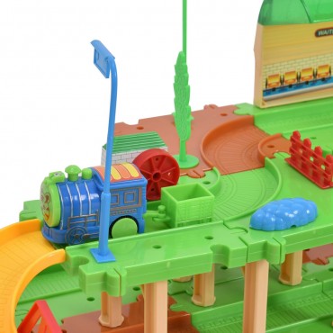 71 Pcs Railway Train Building Blocks Brick Toy