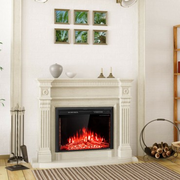 36 In. Electric Fireplace Insert Freestanding Stove Heater