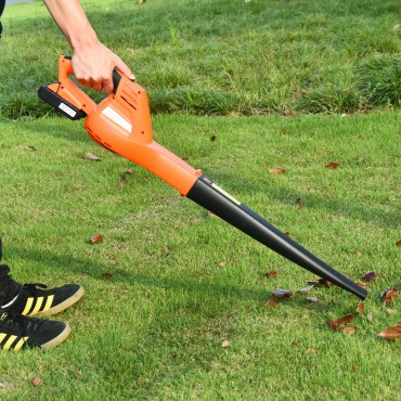 Cordless Leaf Blower Sweeper With 120 MPH Blower Battery And Charger