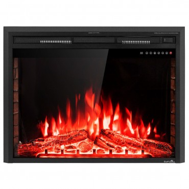 36 In. Electric Fireplace Insert Freestanding Stove Heater