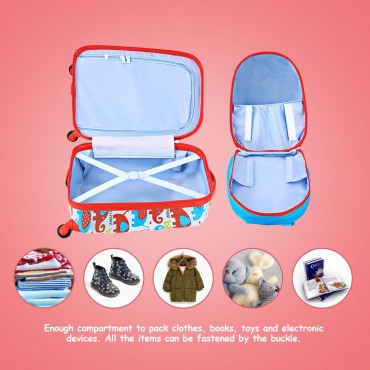 2 Pcs 12 In. And 16 In. Kids Luggage Set