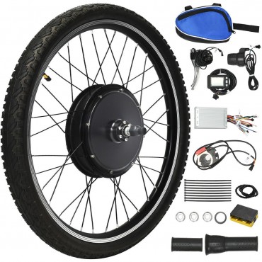 1000W 48V 26 in. x 1.95 in. Front Wheel Electric Bicycle Kit