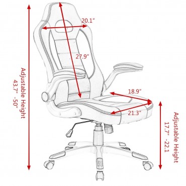 Executive Racing Style Bucket Seat Chair