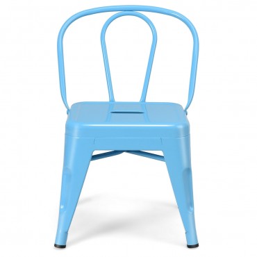 Tolix Kids Lightweight Stackable Stool Metal Chair